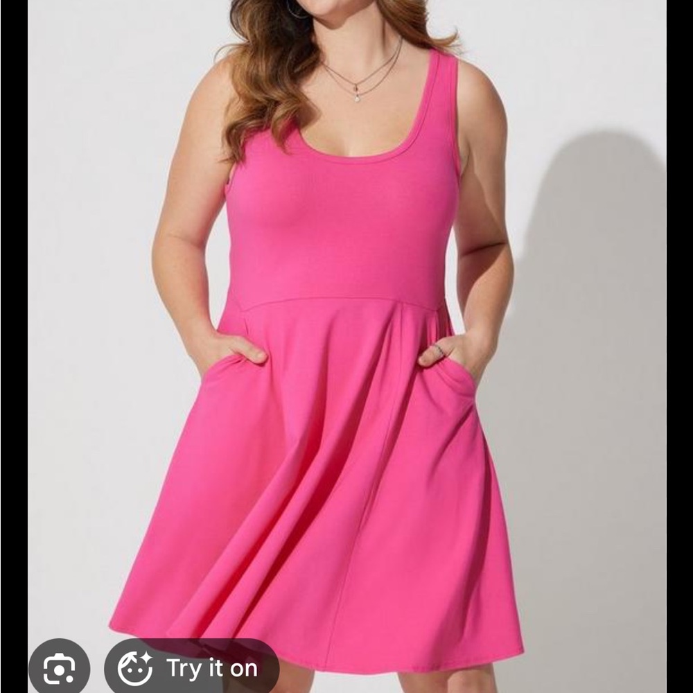 Torrid Bright Pink Foxy Dress - Picture 6 of 6